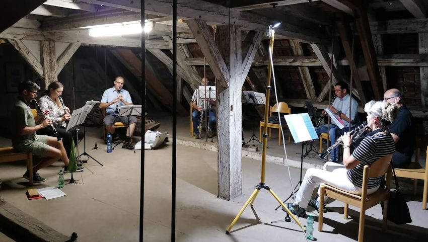 Ensembleprobe des Klarinettenensembles